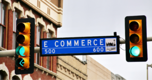 An eCommerce street sign